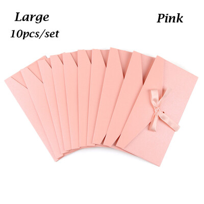 10 vnt. vokas su lankelio juostele Kūrybiški daugiaspalviai sveikinimo atvirukų maišeliai Perlamutrinio popieriaus vokas Vestuvių kvietimo atvirukų maišelis Dovana