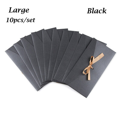 10 vnt. vokas su lankelio juostele Kūrybiški daugiaspalviai sveikinimo atvirukų maišeliai Perlamutrinio popieriaus vokas Vestuvių kvietimo atvirukų maišelis Dovana