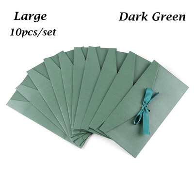 10 vnt. vokas su lankelio juostele Kūrybiški daugiaspalviai sveikinimo atvirukų maišeliai Perlamutrinio popieriaus vokas Vestuvių kvietimo atvirukų maišelis Dovana