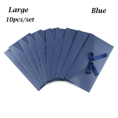 10 vnt. vokas su lankelio juostele Kūrybiški daugiaspalviai sveikinimo atvirukų maišeliai Perlamutrinio popieriaus vokas Vestuvių kvietimo atvirukų maišelis Dovana