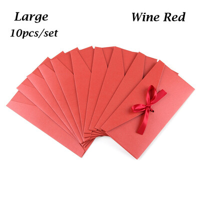 10 vnt. vokas su lankelio juostele Kūrybiški daugiaspalviai sveikinimo atvirukų maišeliai Perlamutrinio popieriaus vokas Vestuvių kvietimo atvirukų maišelis Dovana