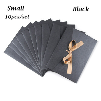 10 vnt. vokas su lankelio juostele Kūrybiški daugiaspalviai sveikinimo atvirukų maišeliai Perlamutrinio popieriaus vokas Vestuvių kvietimo atvirukų maišelis Dovana