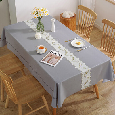 Μοντέρνο συνοπτικό μοτίβο αδιάβροχο ορθογώνιο πολυεστερικό τραπεζομάντιλο Διακόσμηση σπιτιού Κουζίνα Σαλόνι Γάμου