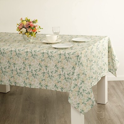 Μικρό φρέσκο τετράγωνο ορθογώνιο τραπεζομάντιλο κατάλληλο για διακόσμηση τραπεζιού κουζίνας Φυτικό τραπεζομάντιλο διακόσμησης