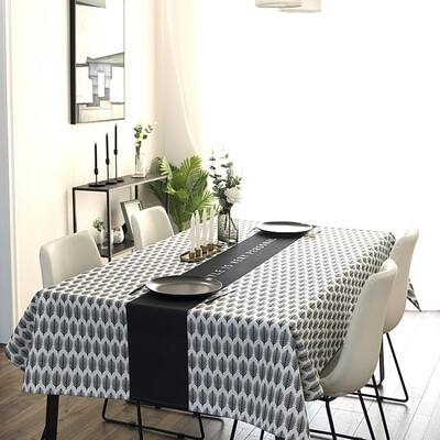 Nordic Simplicity Print Правоъгълни покривки за маса Декорация на парти Маси за хранене Покривало Manteles