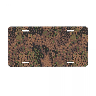 Camo Camouflage besiūlių raštų valstybinis numerio ženklas armijos taktinis dekoratyvinis automobilio priekinis numerio ženklas aliuminio metalinis ženklas