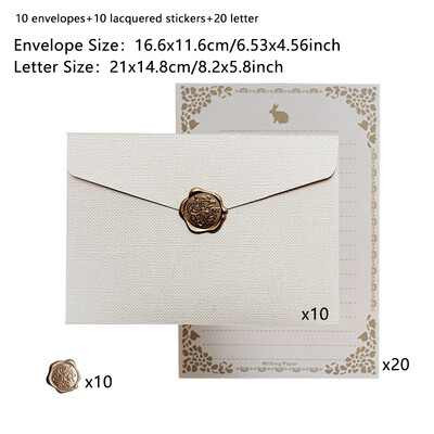 10 kom/lot kuverti za pozivnice za vjenčanje Poslovne visokokvalitetne 250 g 17,5 x 12,5 cm papirna tekstura Vreća za pohranu pribora