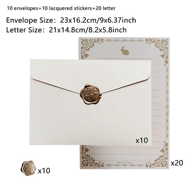 10 kom/lot kuverti za pozivnice za vjenčanje Poslovne visokokvalitetne 250 g 17,5 x 12,5 cm papirna tekstura Vreća za pohranu pribora