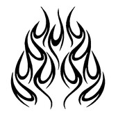 Vruće smiješne naljepnice za automobile Cool Flames Naljepnice za motocikle Dodaci za motocikle Vodootporni PVC 15cm *14cm