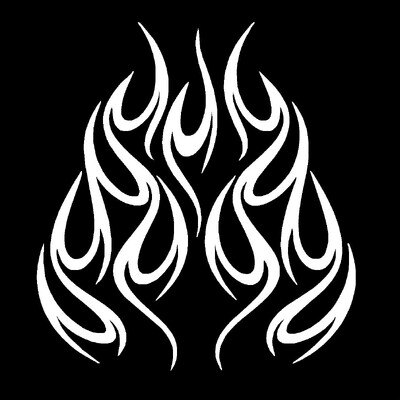 Vruće smiješne naljepnice za automobile Cool Flames Naljepnice za motocikle Dodaci za motocikle Vodootporni PVC 15cm *14cm