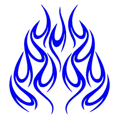 Vruće smiješne naljepnice za automobile Cool Flames Naljepnice za motocikle Dodaci za motocikle Vodootporni PVC 15cm *14cm