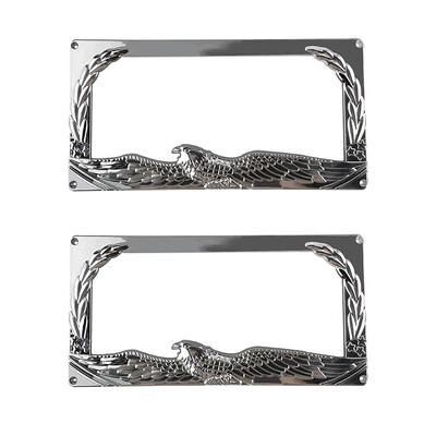 2 τεμ. Animal Chain Shape Skeleton Personalized Creative Πλαίσιο πινακίδας κυκλοφορίας ABS American Standard Πινακίδα οχήματος