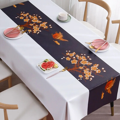Nordic stílusú terítő varrás színű vízálló étkezőasztal fedő esküvői parti Négyszögletű terítő otthoni konyha dekoráció