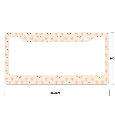 Cute Little Animal Pattern Κράμα αλουμινίου American Car Κάλυμμα πινακίδας αυτοκινήτου Αξεσουάρ αυτοκινήτου Αδιάβροχο κάλυμμα πινακίδας αυτοκινήτου