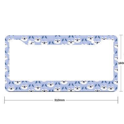 Cute Little Animal Pattern Κράμα αλουμινίου American Car Κάλυμμα πινακίδας αυτοκινήτου Αξεσουάρ αυτοκινήτου Αδιάβροχο κάλυμμα πινακίδας αυτοκινήτου