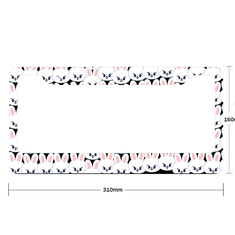 Cute Little Animal Pattern Κράμα αλουμινίου American Car Κάλυμμα πινακίδας αυτοκινήτου Αξεσουάρ αυτοκινήτου Αδιάβροχο κάλυμμα πινακίδας αυτοκινήτου