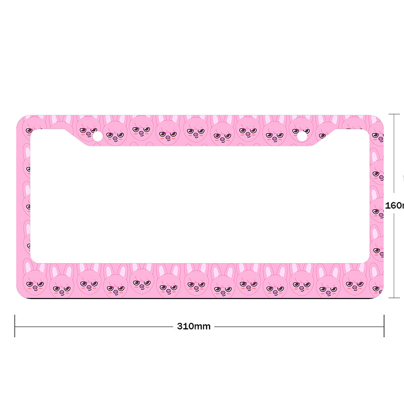 Cute Little Animal Pattern Κράμα αλουμινίου American Car Κάλυμμα πινακίδας αυτοκινήτου Αξεσουάρ αυτοκινήτου Αδιάβροχο κάλυμμα πινακίδας αυτοκινήτου