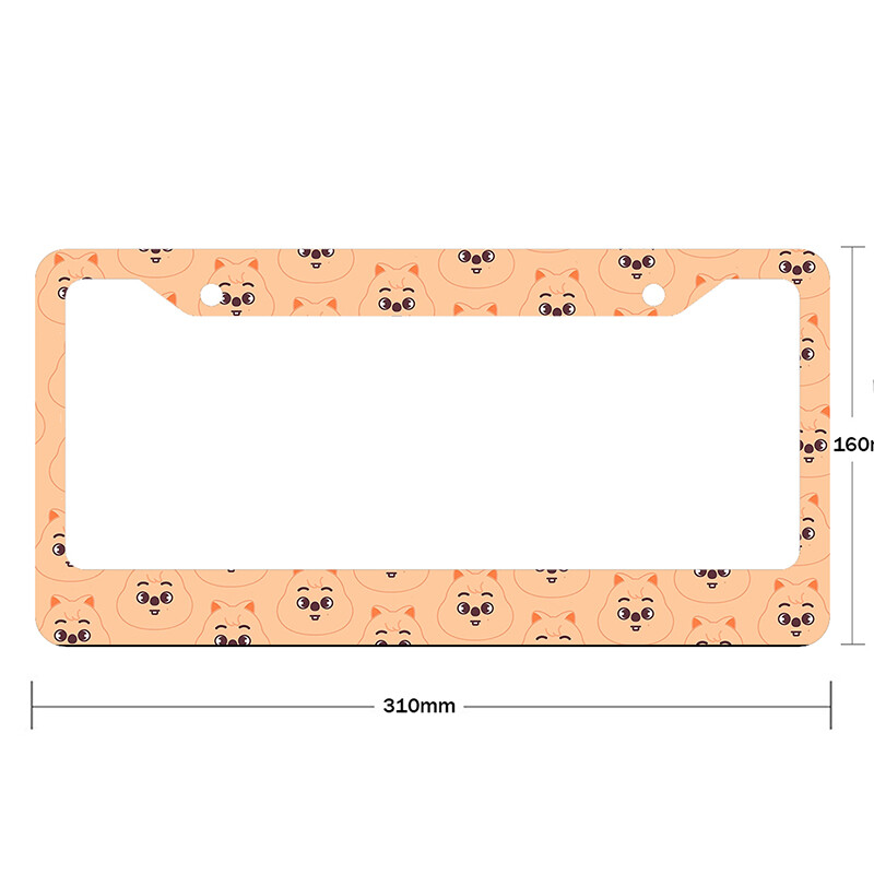 Cute Little Animal Pattern Κράμα αλουμινίου American Car Κάλυμμα πινακίδας αυτοκινήτου Αξεσουάρ αυτοκινήτου Αδιάβροχο κάλυμμα πινακίδας αυτοκινήτου
