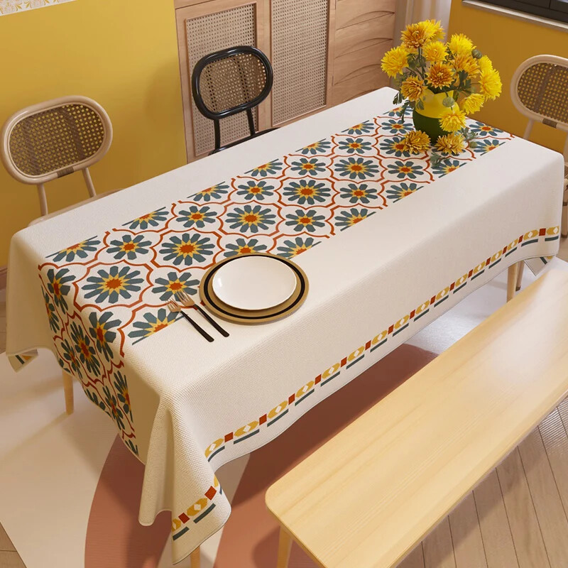 Šiaurės šalių namų stačiakampės staltiesės, skirtos stalo dekoravimui, Bohemian vandeniui atsparios dėmės Nappe De Table Table Cover Tapete