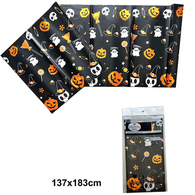 Helovino vienkartinė staltiesė 53 × 72 colių staltiesė Helovino vakarėliui dekoruoti Bloody Zombie stačiakampė staltiesė