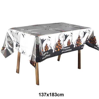 Helovino vienkartinė staltiesė 53 × 72 colių staltiesė Helovino vakarėliui dekoruoti Bloody Zombie stačiakampė staltiesė