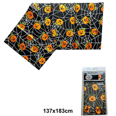 Helovino vienkartinė staltiesė 53 × 72 colių staltiesė Helovino vakarėliui dekoruoti Bloody Zombie stačiakampė staltiesė