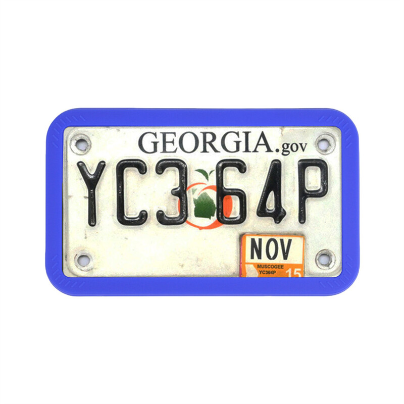 Silikono motociklo valstybinio numerio ženklo rėmas yra daugiaspalvis, taikomas pagal Jungtinių Valstijų taisykles