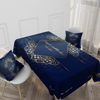 Αδιάβροχο λινό τραπεζομάντιλο Οικιακό έθνικ στυλ ρετρό μοτίβο Ξενοδοχείο τραπεζομάντιλο Ορθογώνιο τραπεζομάντιλο κουζίνας