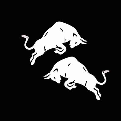 2 vnt klasikinio automobilio lipdukas raudonam šokinėjančiam buliukui modelio PVC lipdukai Motociklo automobilio kėbulo buferis Aukštos kokybės automobilių priedai