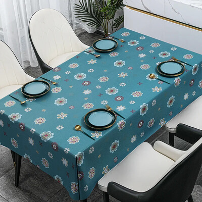Mažos šviežio stiliaus buitinės staltiesės Svetainės stalo apdaila Stačiakampė vandeniui ir aliejui atspari staltiesė