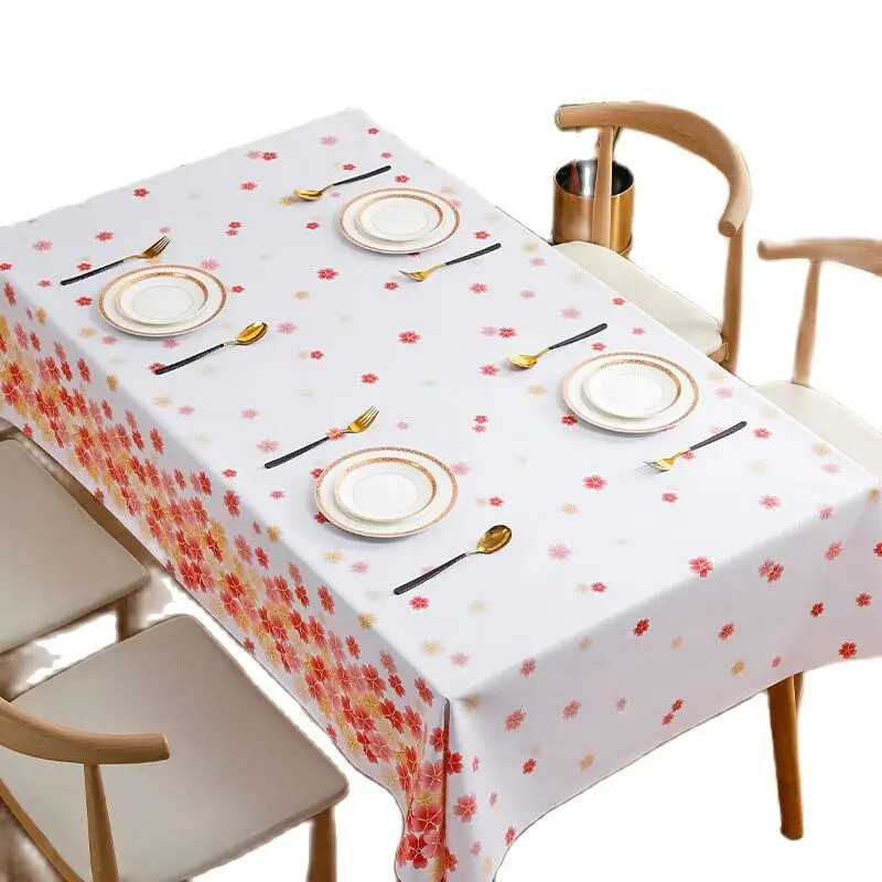 Mažos šviežio stiliaus buitinės staltiesės Svetainės stalo apdaila Stačiakampė vandeniui ir aliejui atspari staltiesė