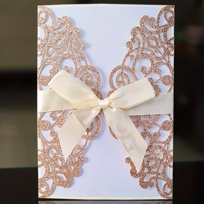 10 vnt. Lazeriu pjaustyti vestuvių kvietimai atvirukai Žymos Senovinės vestuvės Vestuvės Dovanos Sveikinimo atvirukas Renginio Vakarėlio Gimtadienio dekoro reikmenys