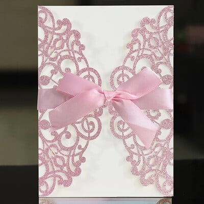 10 vnt. Lazeriu pjaustyti vestuvių kvietimai atvirukai Žymos Senovinės vestuvės Vestuvės Dovanos Sveikinimo atvirukas Renginio Vakarėlio Gimtadienio dekoro reikmenys