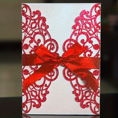 10 vnt. Lazeriu pjaustyti vestuvių kvietimai atvirukai Žymos Senovinės vestuvės Vestuvės Dovanos Sveikinimo atvirukas Renginio Vakarėlio Gimtadienio dekoro reikmenys