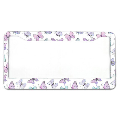 Különféle pillangó minták Amerikai szabvány alumínium ötvözet rendszámtábla borító vízálló rendszámtábla borító autódísz
