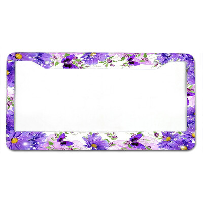 Különféle pillangó minták Amerikai szabvány alumínium ötvözet rendszámtábla borító vízálló rendszámtábla borító autódísz