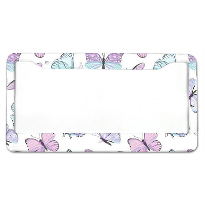 Különféle pillangó minták Amerikai szabvány alumínium ötvözet rendszámtábla borító vízálló rendszámtábla borító autódísz