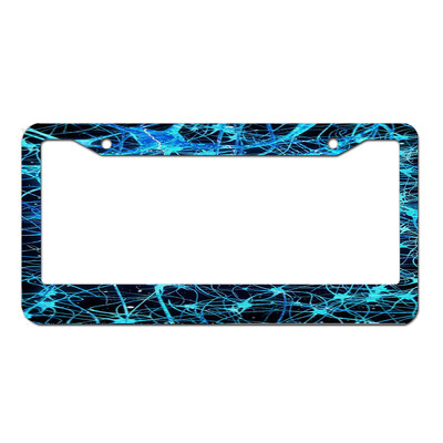 rozsdamentes acél egyedi személyre szabott rendszámkeret saját szöveggel férfiaknak női autótábla dekoráció 1db