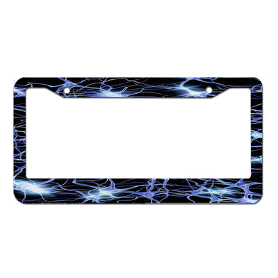 rozsdamentes acél egyedi személyre szabott rendszámkeret saját szöveggel férfiaknak női autótábla dekoráció 1db