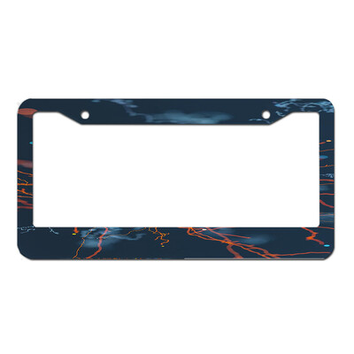 rozsdamentes acél egyedi személyre szabott rendszámkeret saját szöveggel férfiaknak női autótábla dekoráció 1db