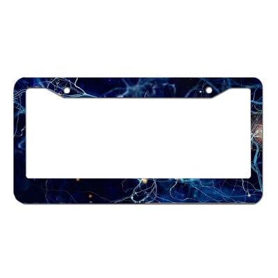 rozsdamentes acél egyedi személyre szabott rendszámkeret saját szöveggel férfiaknak női autótábla dekoráció 1db