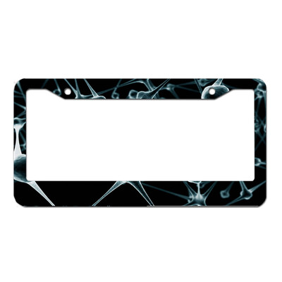 rozsdamentes acél egyedi személyre szabott rendszámkeret saját szöveggel férfiaknak női autótábla dekoráció 1db