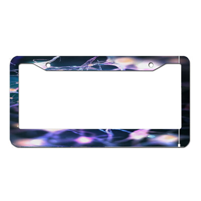 rozsdamentes acél egyedi személyre szabott rendszámkeret saját szöveggel férfiaknak női autótábla dekoráció 1db