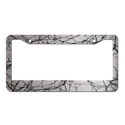 rozsdamentes acél egyedi személyre szabott rendszámkeret saját szöveggel férfiaknak női autótábla dekoráció 1db