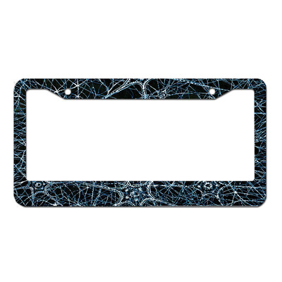 rozsdamentes acél egyedi személyre szabott rendszámkeret saját szöveggel férfiaknak női autótábla dekoráció 1db