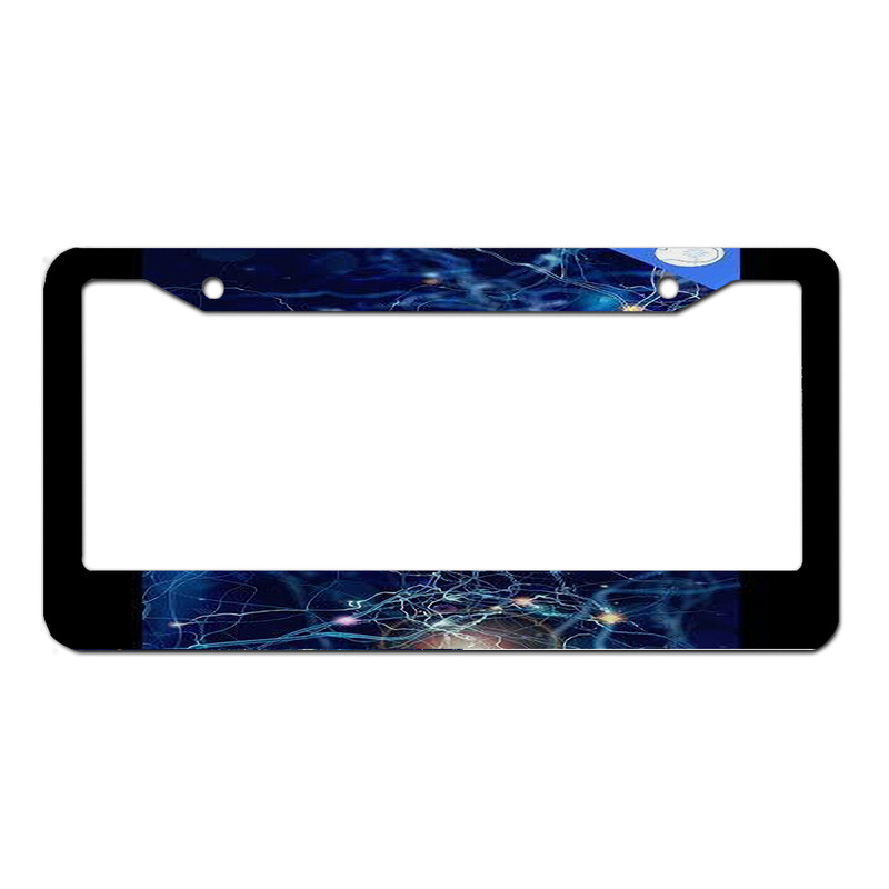 rozsdamentes acél egyedi személyre szabott rendszámkeret saját szöveggel férfiaknak női autótábla dekoráció 1db