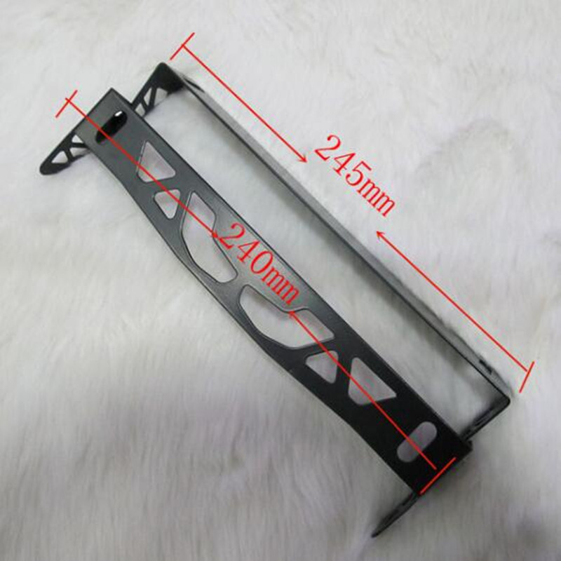 Univerzálny hliníkový nastaviteľný otočný držiak rámu ŠPZ, pevné rámy ŠPZ, číslo rámu, Power Racing