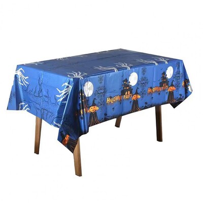 Halloween asztalterítő Környezetbarát, szagtalan töknyomat eldobható asztaltakaró Halloween party dekoráció