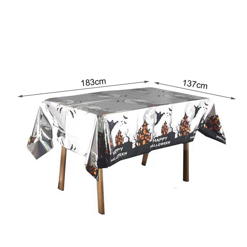Halloween asztalterítő Környezetbarát, szagtalan töknyomat eldobható asztaltakaró Halloween party dekoráció