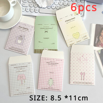 6db kártyahüvelyes boríték táska csomagolóanyag nagy értékű nátronpapír kis boríték kártyához